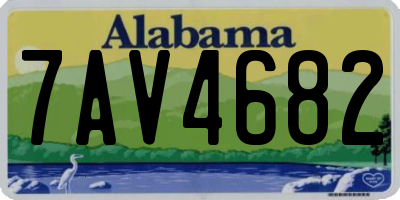 AL license plate 7AV4682