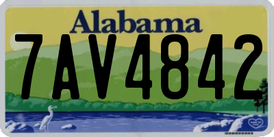 AL license plate 7AV4842