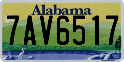 AL license plate 7AV6517