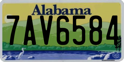 AL license plate 7AV6584