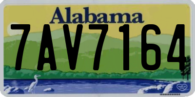 AL license plate 7AV7164
