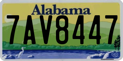 AL license plate 7AV8447