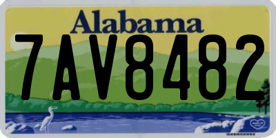 AL license plate 7AV8482