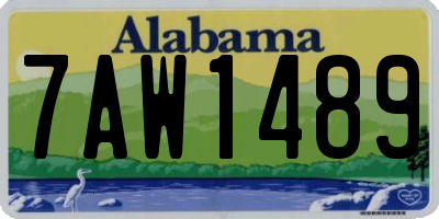 AL license plate 7AW1489