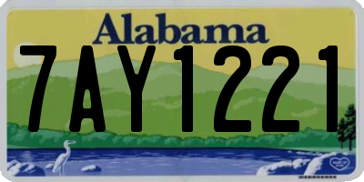 AL license plate 7AY1221