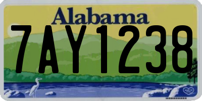 AL license plate 7AY1238