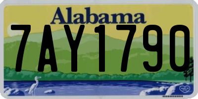 AL license plate 7AY1790