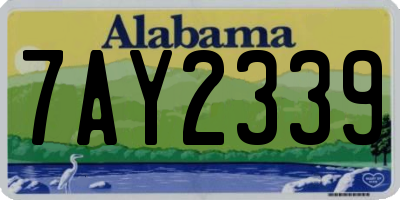 AL license plate 7AY2339
