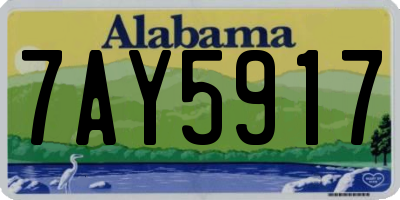 AL license plate 7AY5917