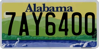 AL license plate 7AY6400
