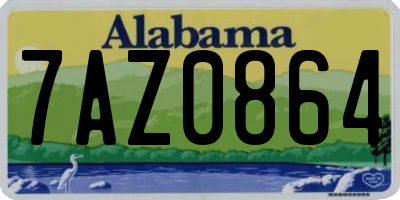 AL license plate 7AZ0864