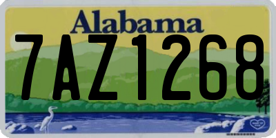 AL license plate 7AZ1268