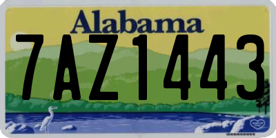 AL license plate 7AZ1443