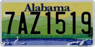 AL license plate 7AZ1519