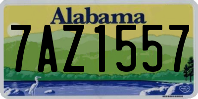 AL license plate 7AZ1557