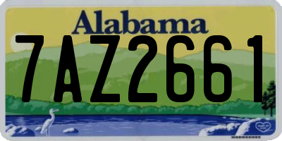 AL license plate 7AZ2661