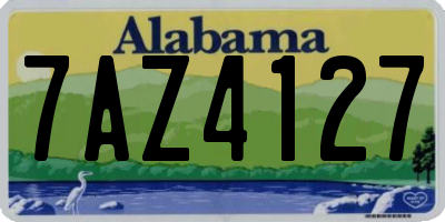 AL license plate 7AZ4127