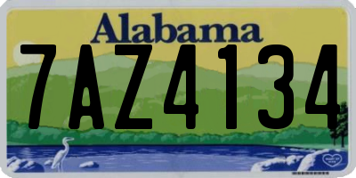 AL license plate 7AZ4134