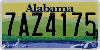 AL license plate 7AZ4175