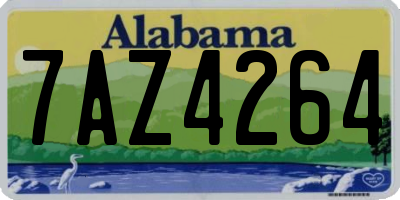 AL license plate 7AZ4264