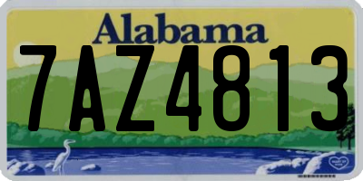 AL license plate 7AZ4813