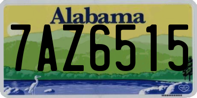 AL license plate 7AZ6515