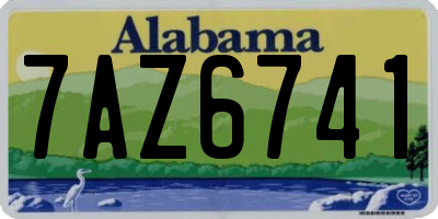 AL license plate 7AZ6741