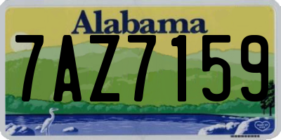 AL license plate 7AZ7159
