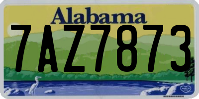 AL license plate 7AZ7873