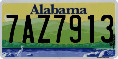 AL license plate 7AZ7913