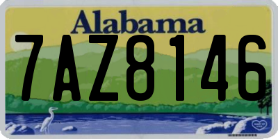 AL license plate 7AZ8146