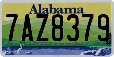 AL license plate 7AZ8379
