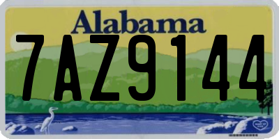 AL license plate 7AZ9144