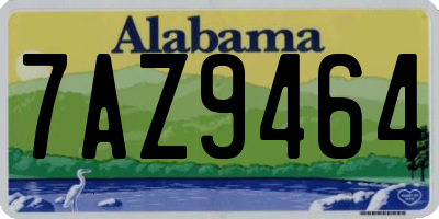 AL license plate 7AZ9464