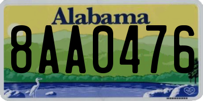 AL license plate 8AA0476