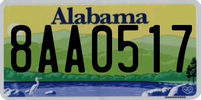 AL license plate 8AA0517