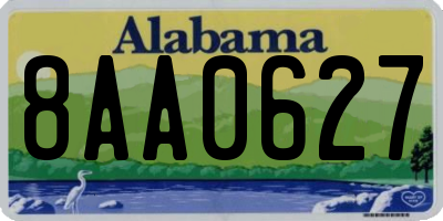 AL license plate 8AA0627