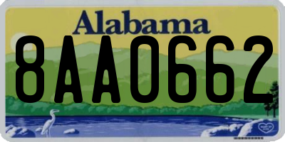 AL license plate 8AA0662