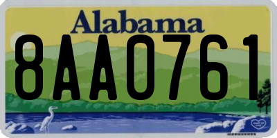 AL license plate 8AA0761