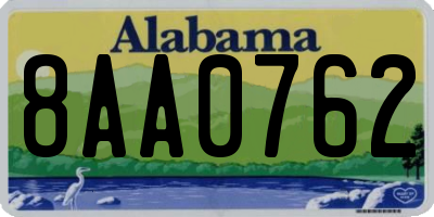 AL license plate 8AA0762