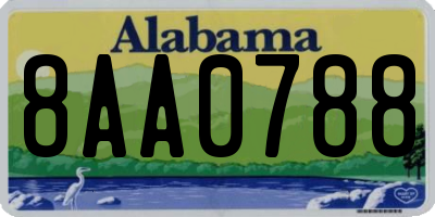 AL license plate 8AA0788
