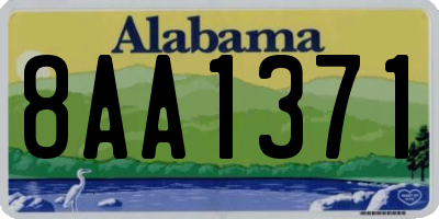 AL license plate 8AA1371