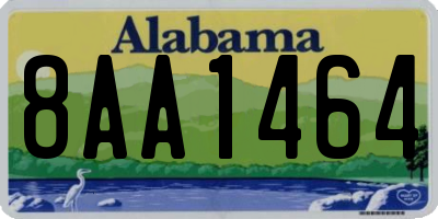 AL license plate 8AA1464