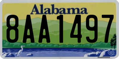 AL license plate 8AA1497