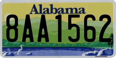 AL license plate 8AA1562