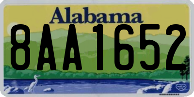 AL license plate 8AA1652