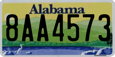 AL license plate 8AA4573
