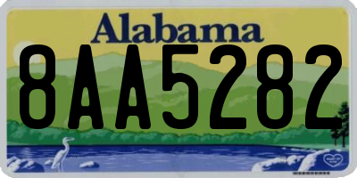AL license plate 8AA5282