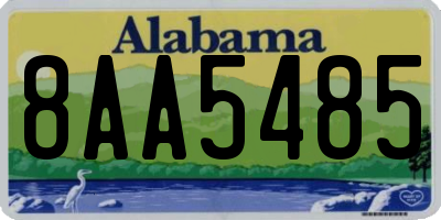AL license plate 8AA5485