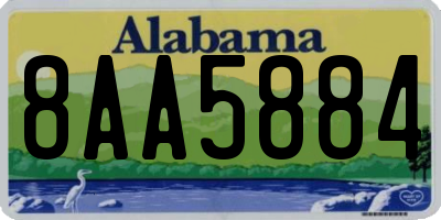 AL license plate 8AA5884